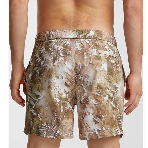 Green and brown camo foliage recycled fiber stretch swim trunk NWT - Picture 10 of 10